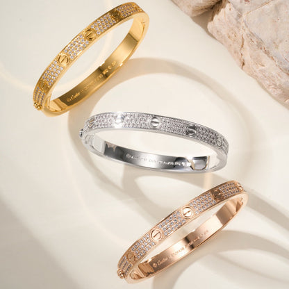 [Rosla]LOVE BRACELET 6.1MM DIAMOND-PAVED