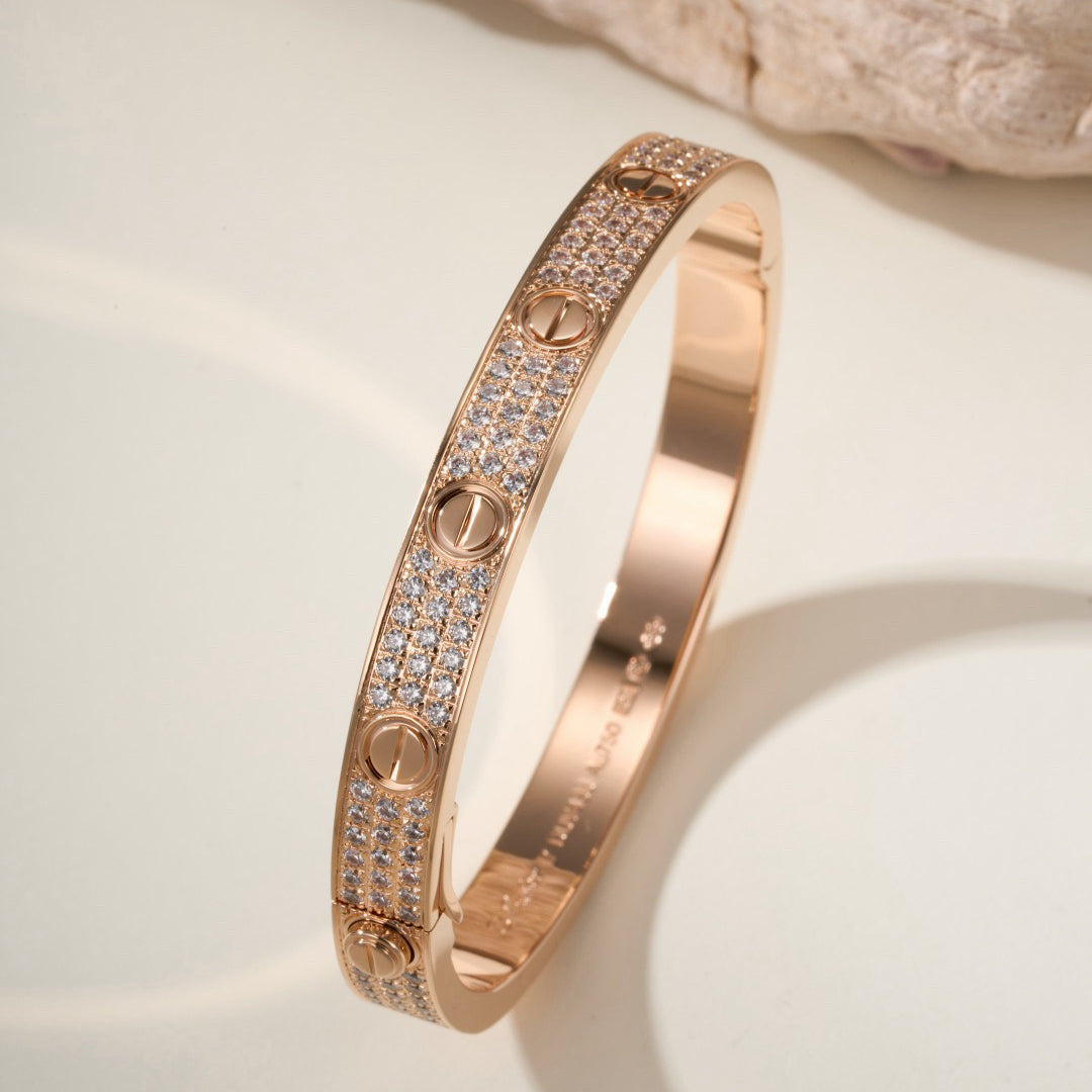 [Rosla]LOVE BRACELET 6.1MM DIAMOND-PAVED