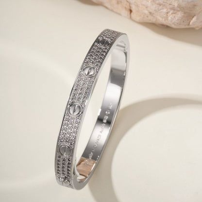 [Rosla]LOVE BRACELET 6.1MM DIAMOND-PAVED