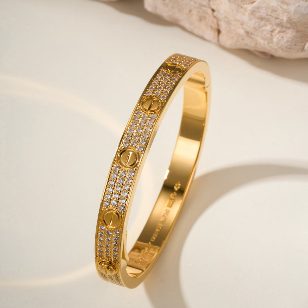 [Rosla]LOVE BRACELET 6.1MM DIAMOND-PAVED