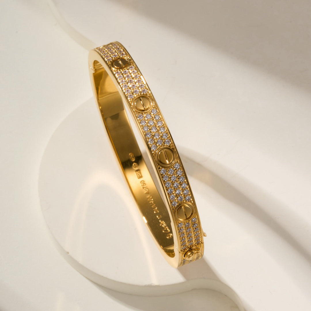 [Rosla] LOVE BRACELET 6.1MM DIAMOND-PAVED