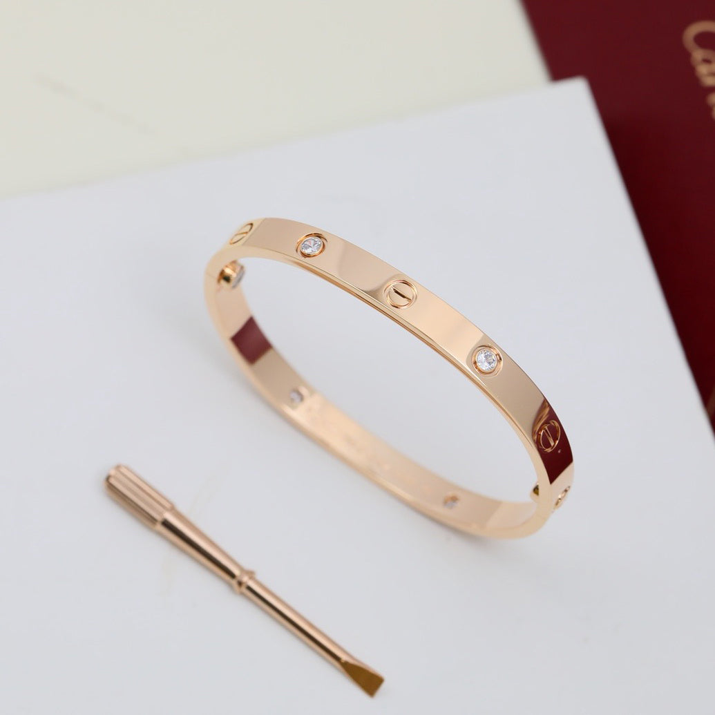 [Rosla]LOVE BRACELET 6.1MM 4 DIAMONDS