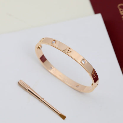 [Rosla]LOVE BRACELET 6.1MM 4 DIAMONDS