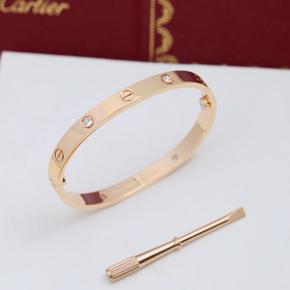 [Rosla]LOVE BRACELET 6.1MM 4 DIAMONDS