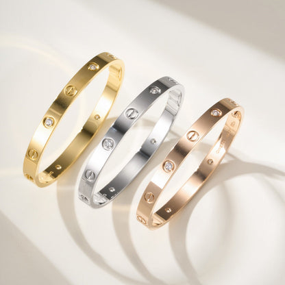 [Rosla]LOVE BRACELET 6.1MM 4 DIAMONDS