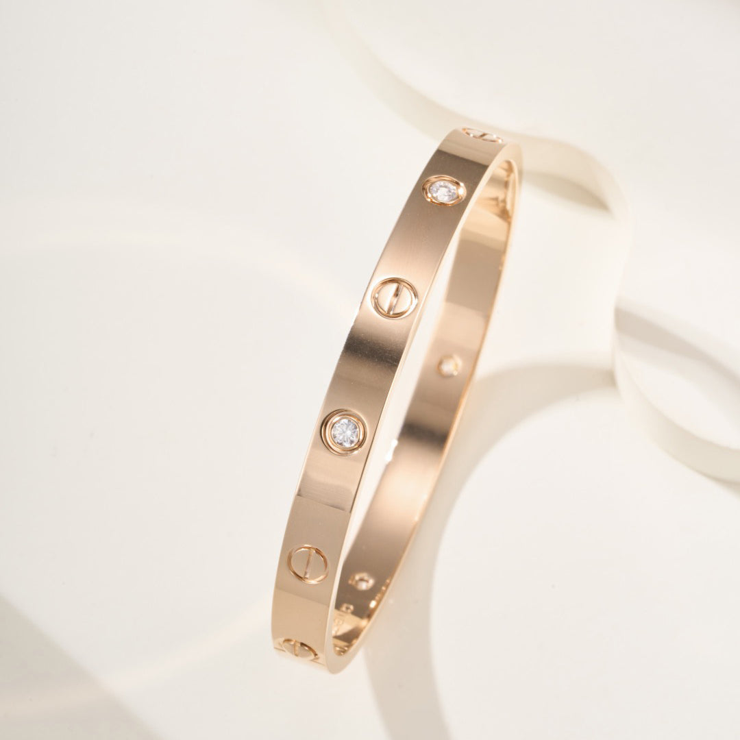 [Rosla]LOVE BRACELET 6.1MM 4 DIAMONDS