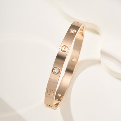 [Rosla]LOVE BRACELET 6.1MM 4 DIAMONDS
