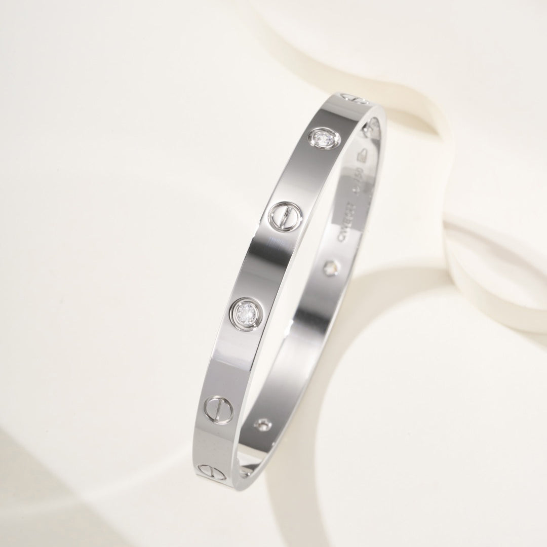 [Rosla]LOVE BRACELET 6.1MM 4 DIAMONDS