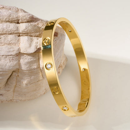 [Rosla]LOVE BRACELET 6.1MM 4 DIAMONDS