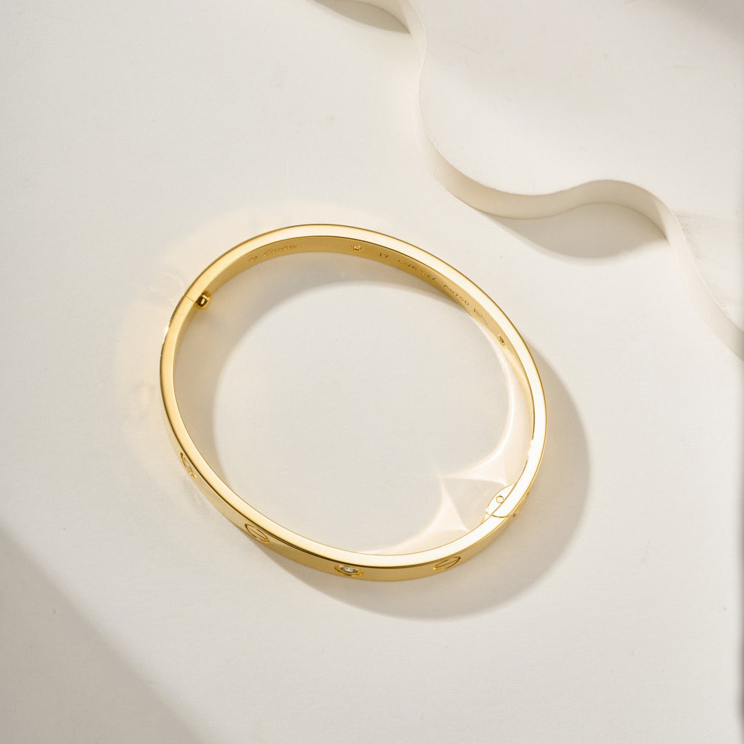 [Rosla]LOVE BRACELET 6.1MM 4 DIAMONDS