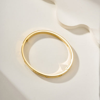 [Rosla]LOVE BRACELET 6.1MM 4 DIAMONDS