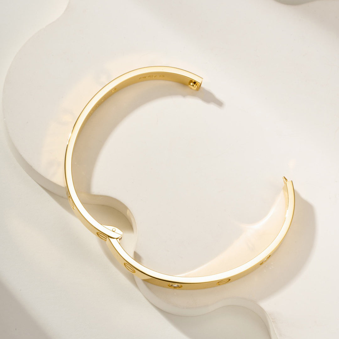 [Rosla]LOVE BRACELET 6.1MM 4 DIAMONDS