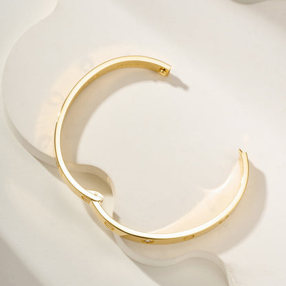 [Rosla]LOVE BRACELET 6.1MM 4 DIAMONDS