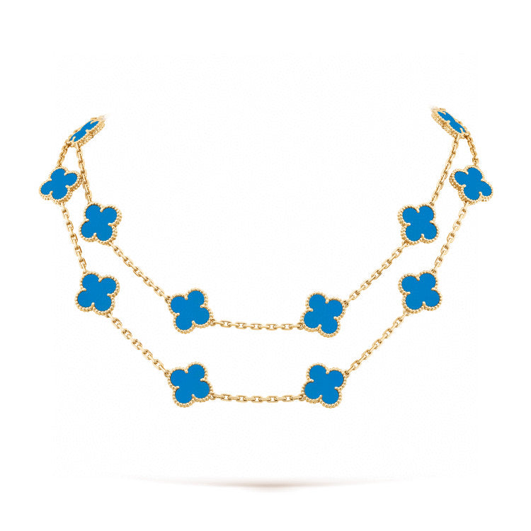 [Rosla]CLOVER 20 MOTIFS TURQUOISE GOLD