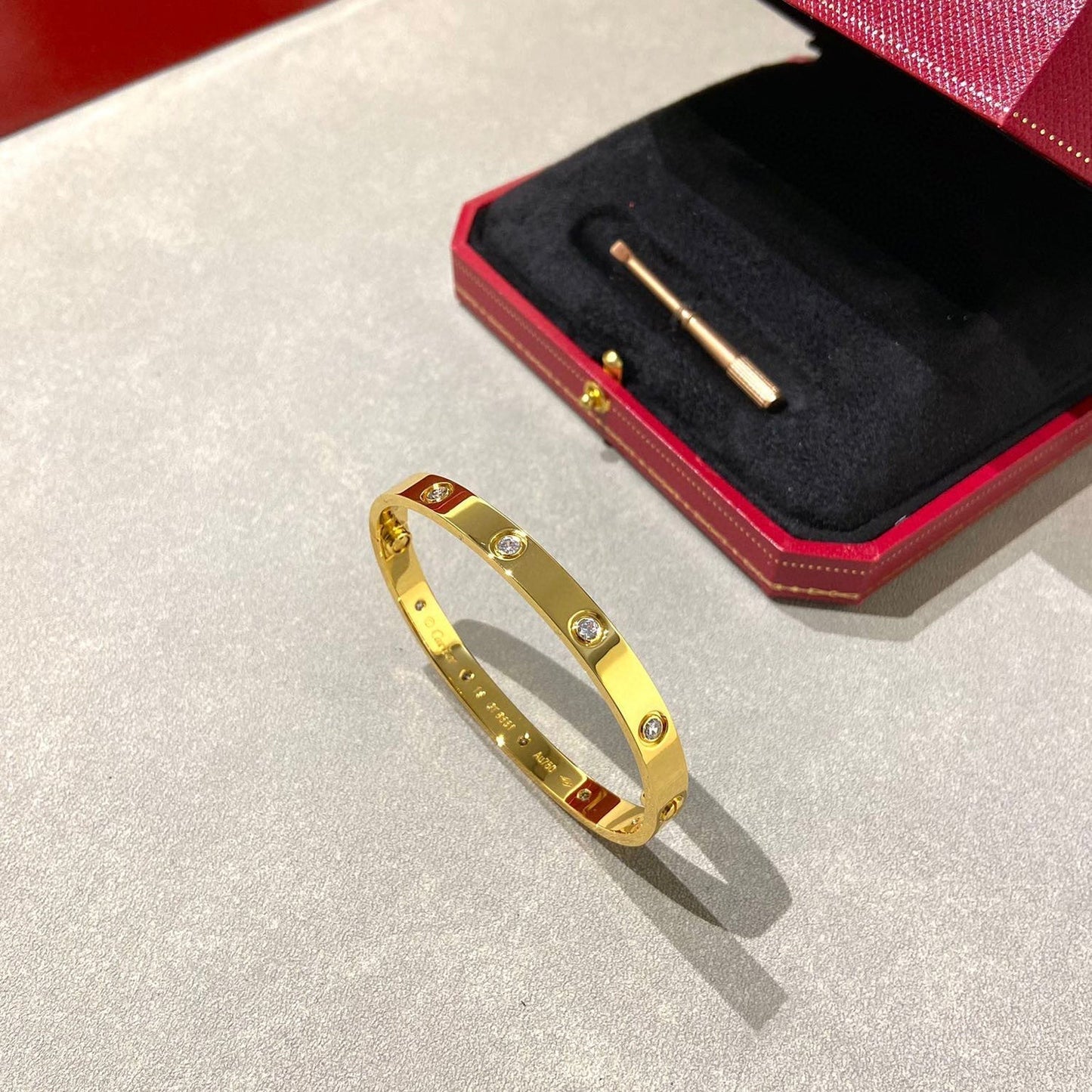 [Rosla]LOVE BRACELET 6.1MM 10 DIAMONDS