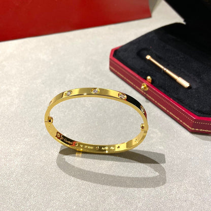 [Rosla]LOVE BRACELET 6.1MM 10 DIAMONDS