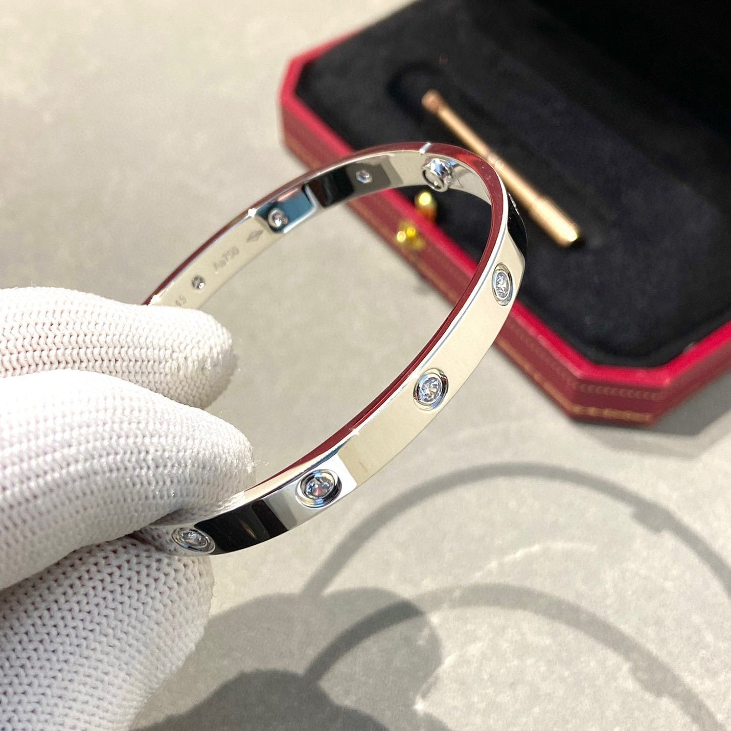 [Rosla]LOVE BRACELET 6.1MM 10 DIAMONDS