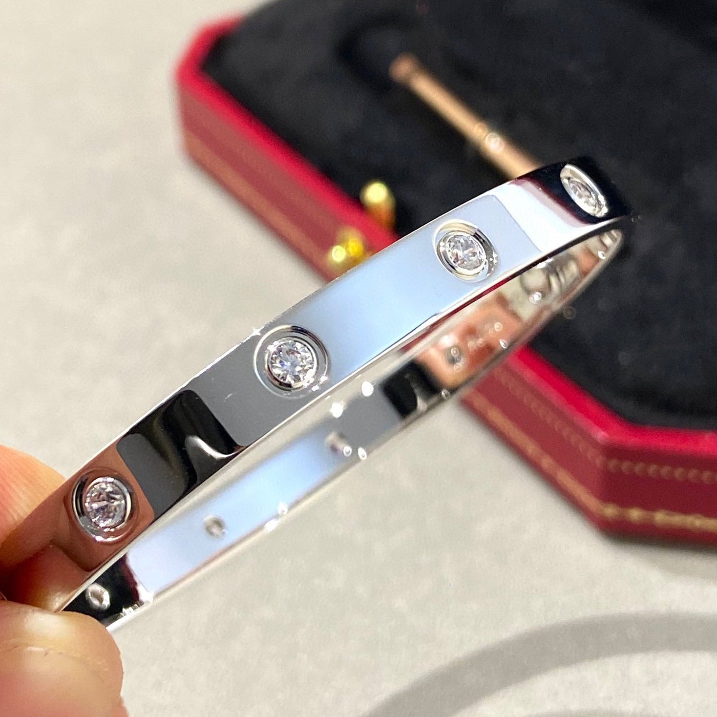 [Rosla]LOVE BRACELET 6.1MM 10 DIAMONDS