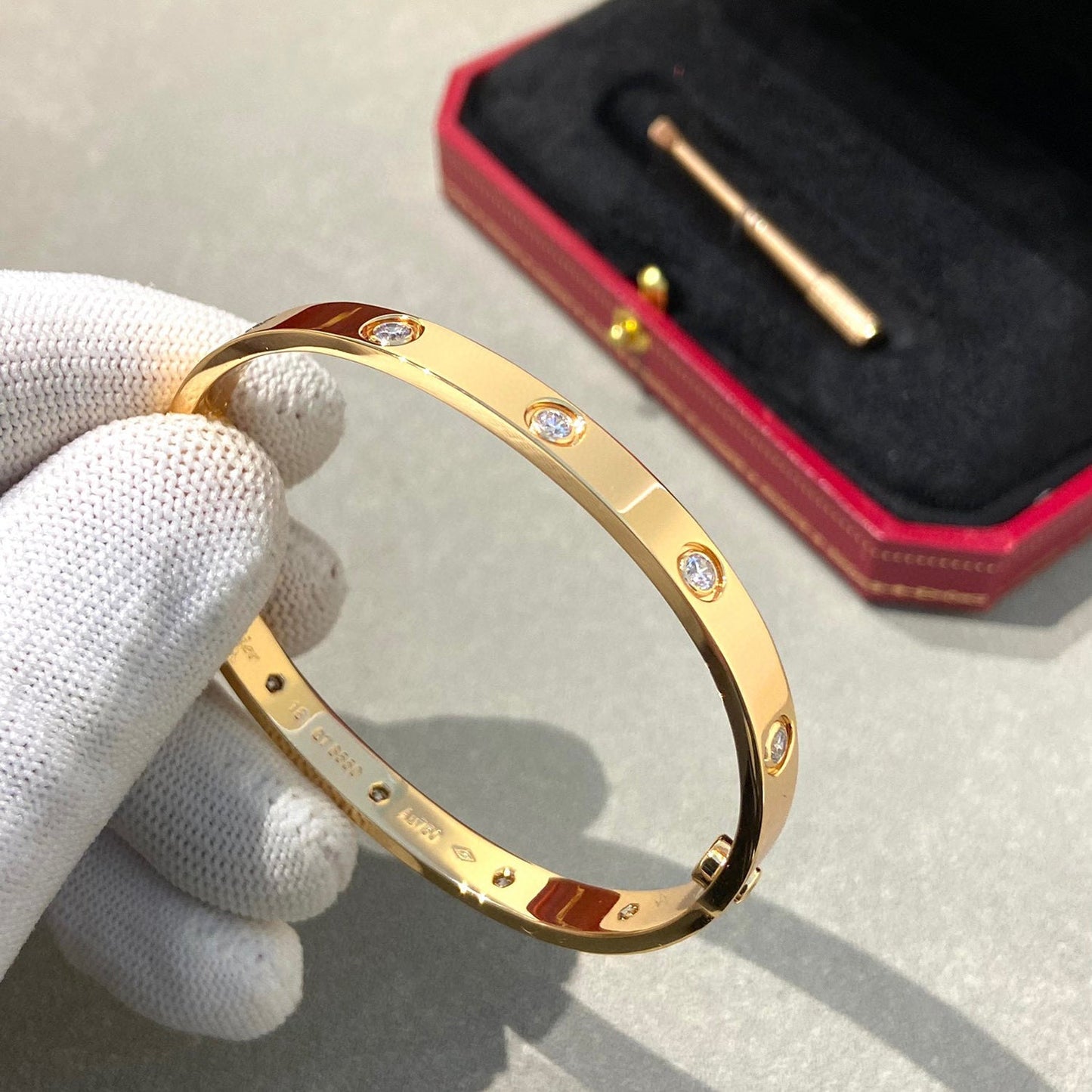 [Rosla]LOVE BRACELET 6.1MM 10 DIAMONDS