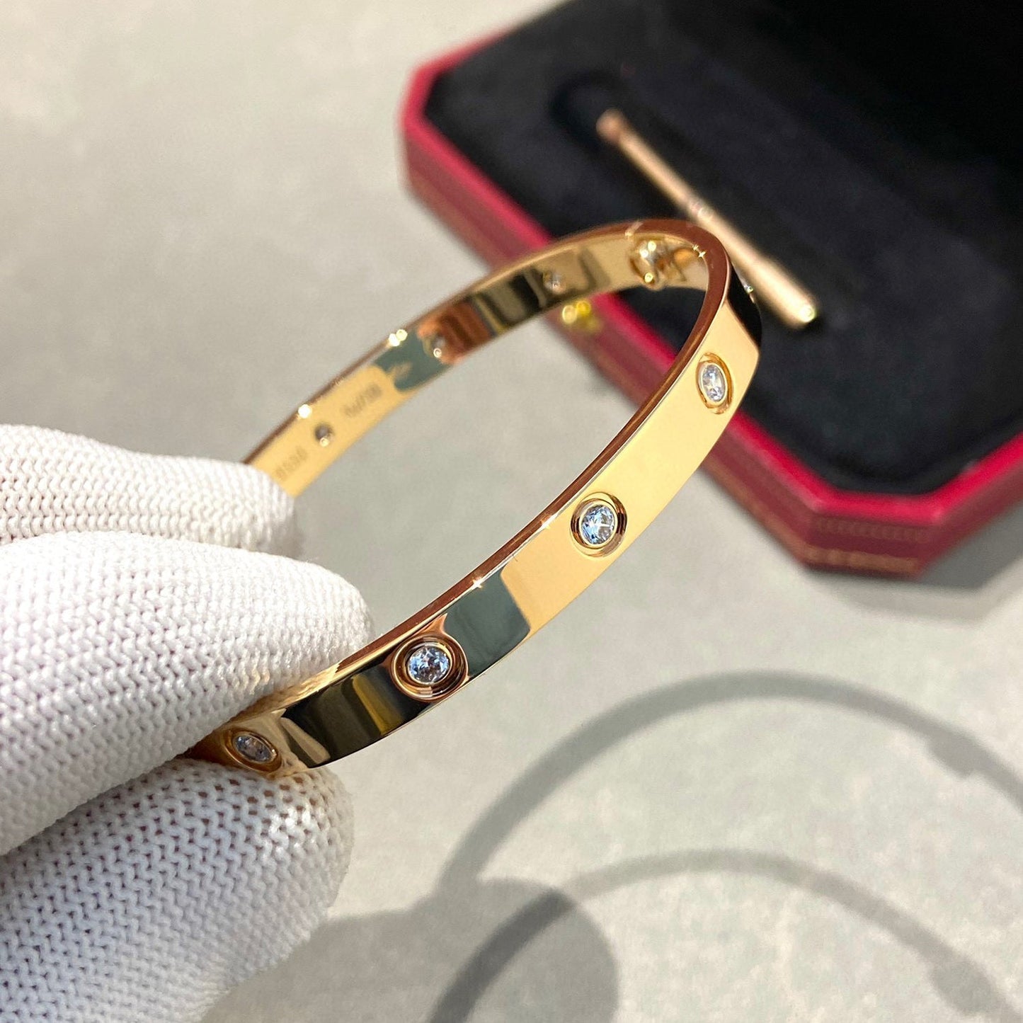 [Rosla]LOVE BRACELET 6.1MM 10 DIAMONDS
