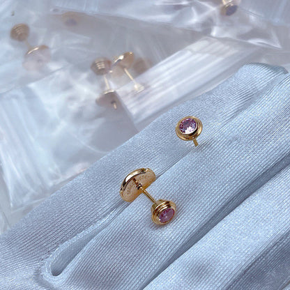 [Rosla]DAMOUR PING DIAMOND EARRINGS