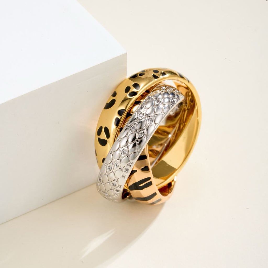 [Rosla]TRINITY  RING LEOPARD PRINT