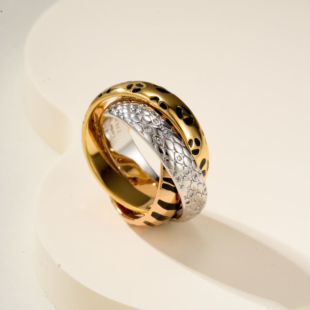 [Rosla]TRINITY  RING LEOPARD PRINT