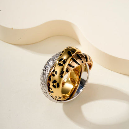 [Rosla]TRINITY  RING LEOPARD PRINT