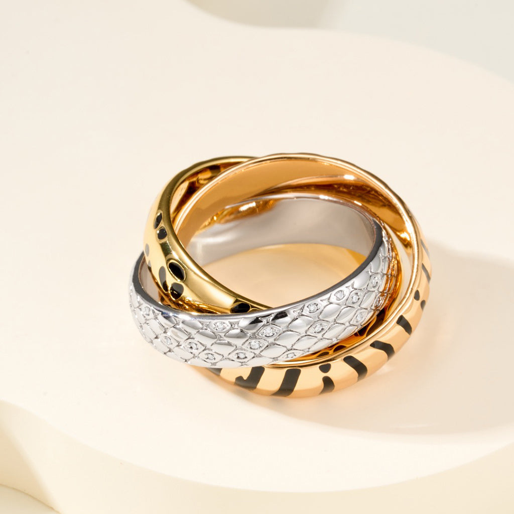 [Rosla]TRINITY  RING LEOPARD PRINT
