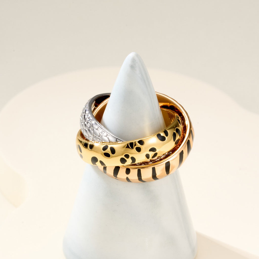 [Rosla]TRINITY  RING LEOPARD PRINT