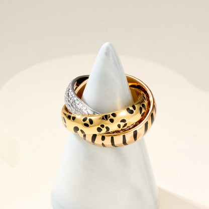 [Rosla]TRINITY  RING LEOPARD PRINT