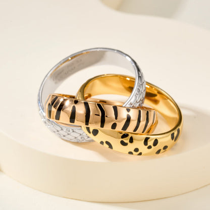 [Rosla]TRINITY  RING LEOPARD PRINT