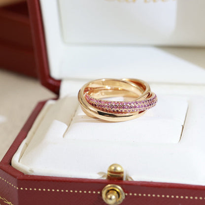 [Rosla]TRINITY 3.2MM RING PINK DIAMOND