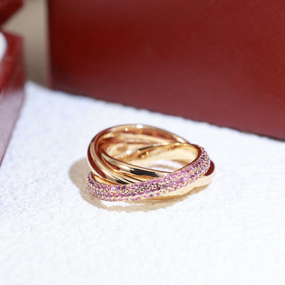 [Rosla]TRINITY 3.2MM RING PINK DIAMOND