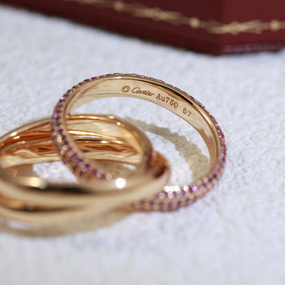[Rosla]TRINITY 3.2MM RING PINK DIAMOND