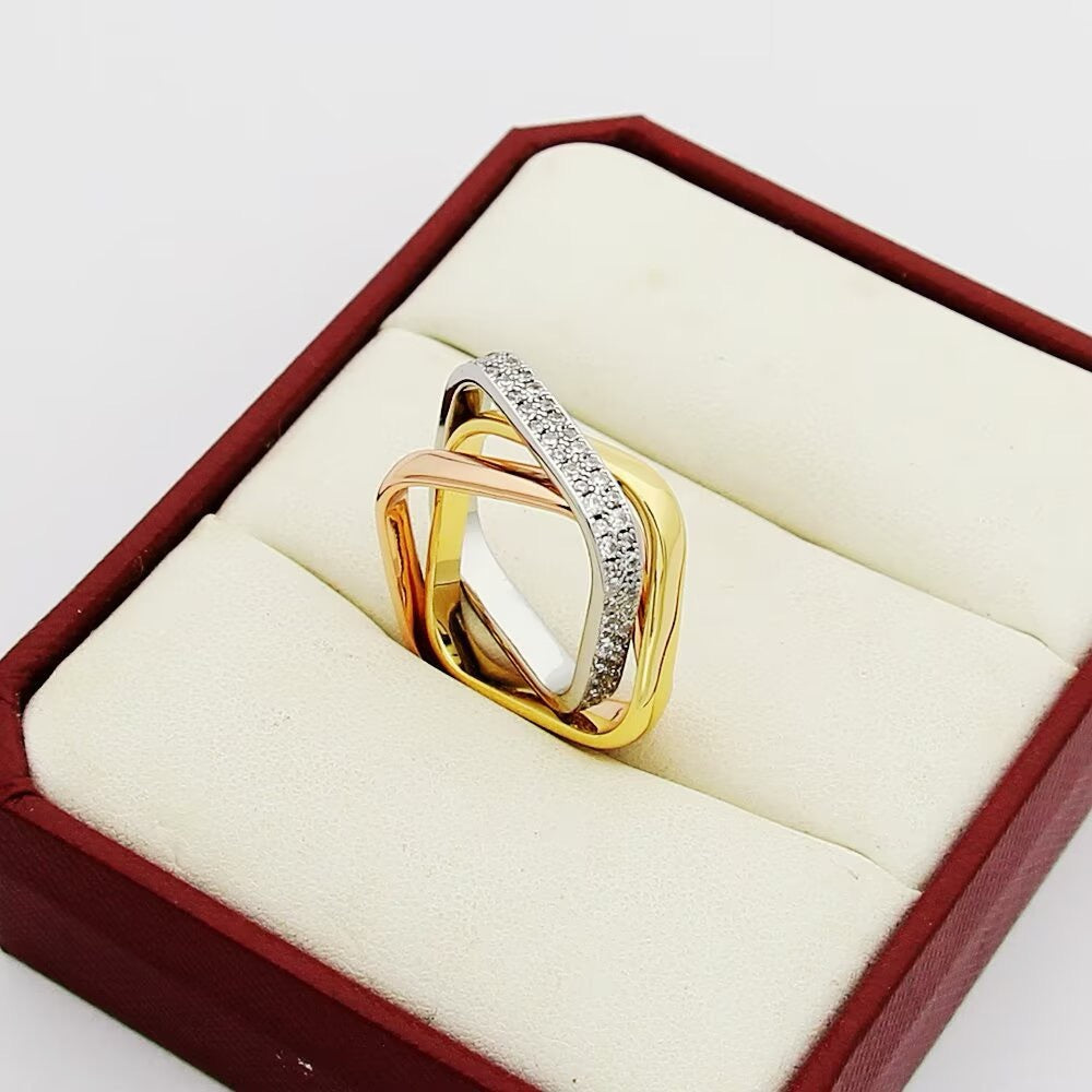 [Rosla]TRINITY 3.5MM CUSHION RING COLLECTION