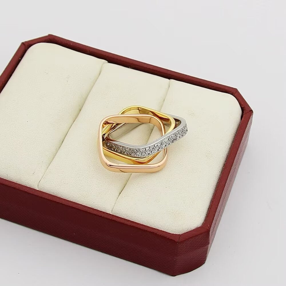 [Rosla]TRINITY 3.5MM CUSHION RING COLLECTION