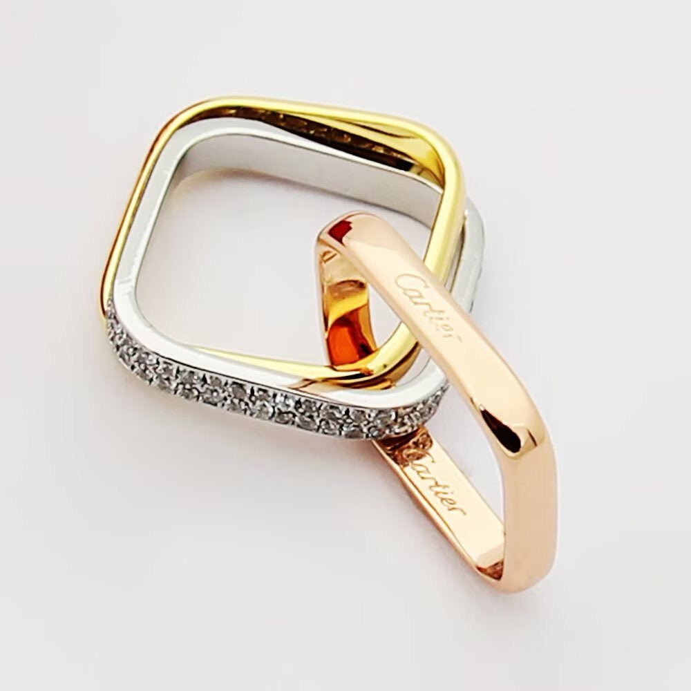 [Rosla]TRINITY 3.5MM CUSHION RING COLLECTION