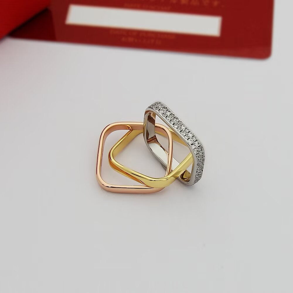 [Rosla]TRINITY 3.5MM CUSHION RING COLLECTION