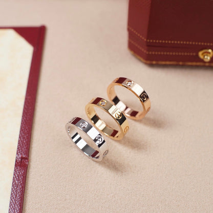 [Rosla]LOVE 4MM 1 DIAMOND RING