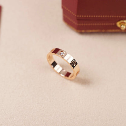 [Rosla]LOVE 4MM 1 DIAMOND RING