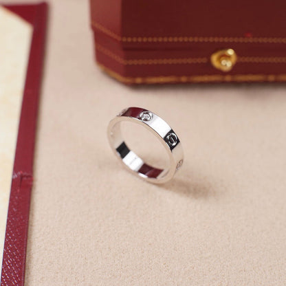 [Rosla]LOVE 4MM 1 DIAMOND RING