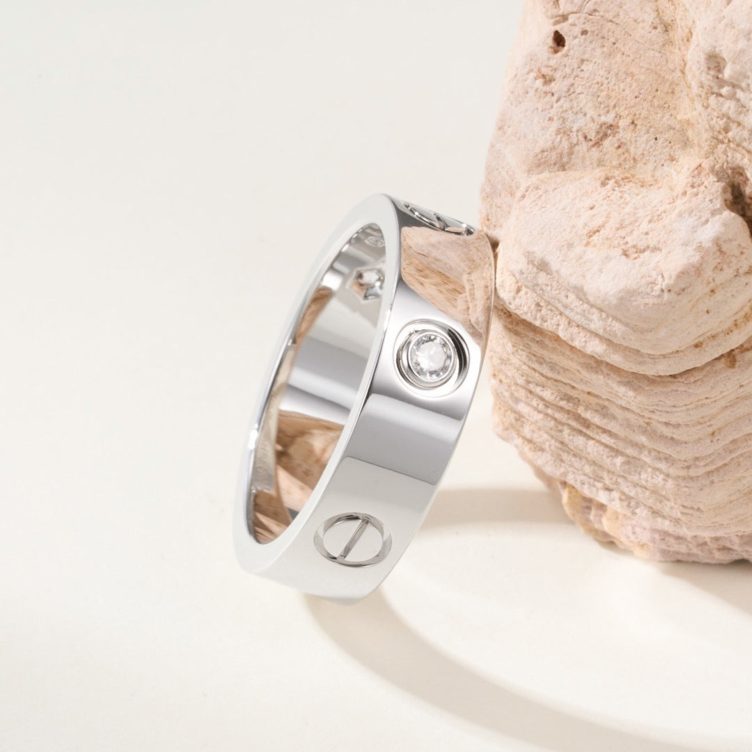 [Rosla]LOVE 4MM 1 DIAMOND RING