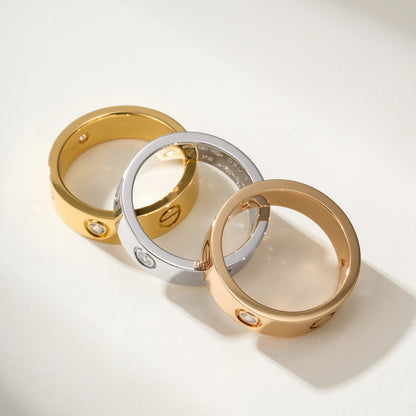[Rosla]LOVE 4MM 1 DIAMOND RING