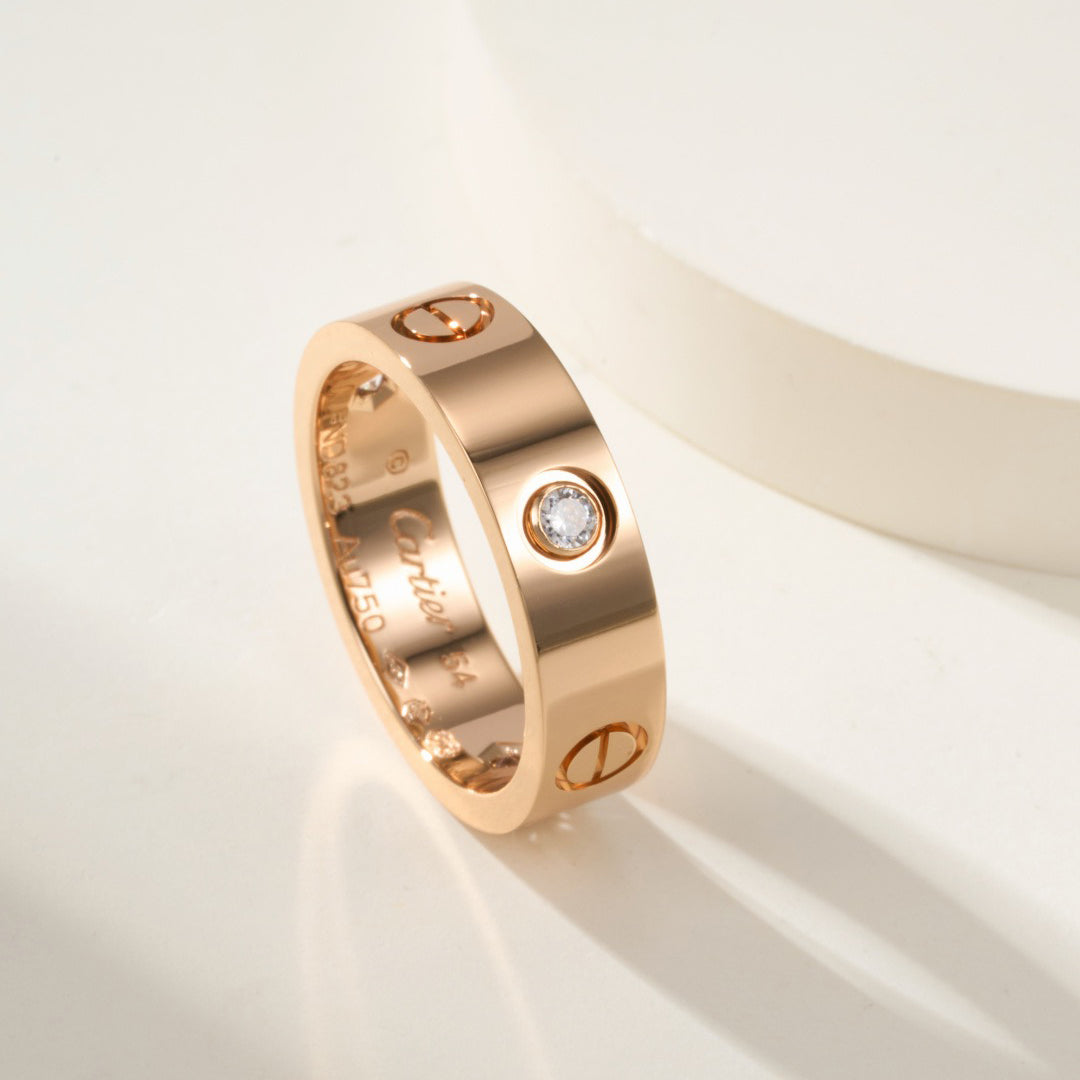 [Rosla]LOVE 4MM 1 DIAMOND RING