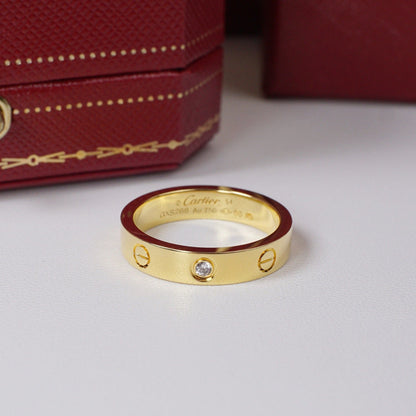 [Rosla]LOVE 4MM 1 DIAMOND RING