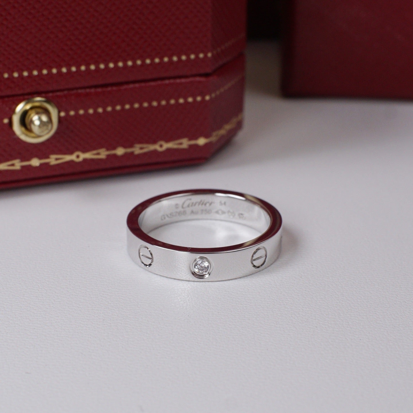 [Rosla]LOVE 4MM 1 DIAMOND RING