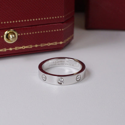 [Rosla]LOVE 4MM 1 DIAMOND RING