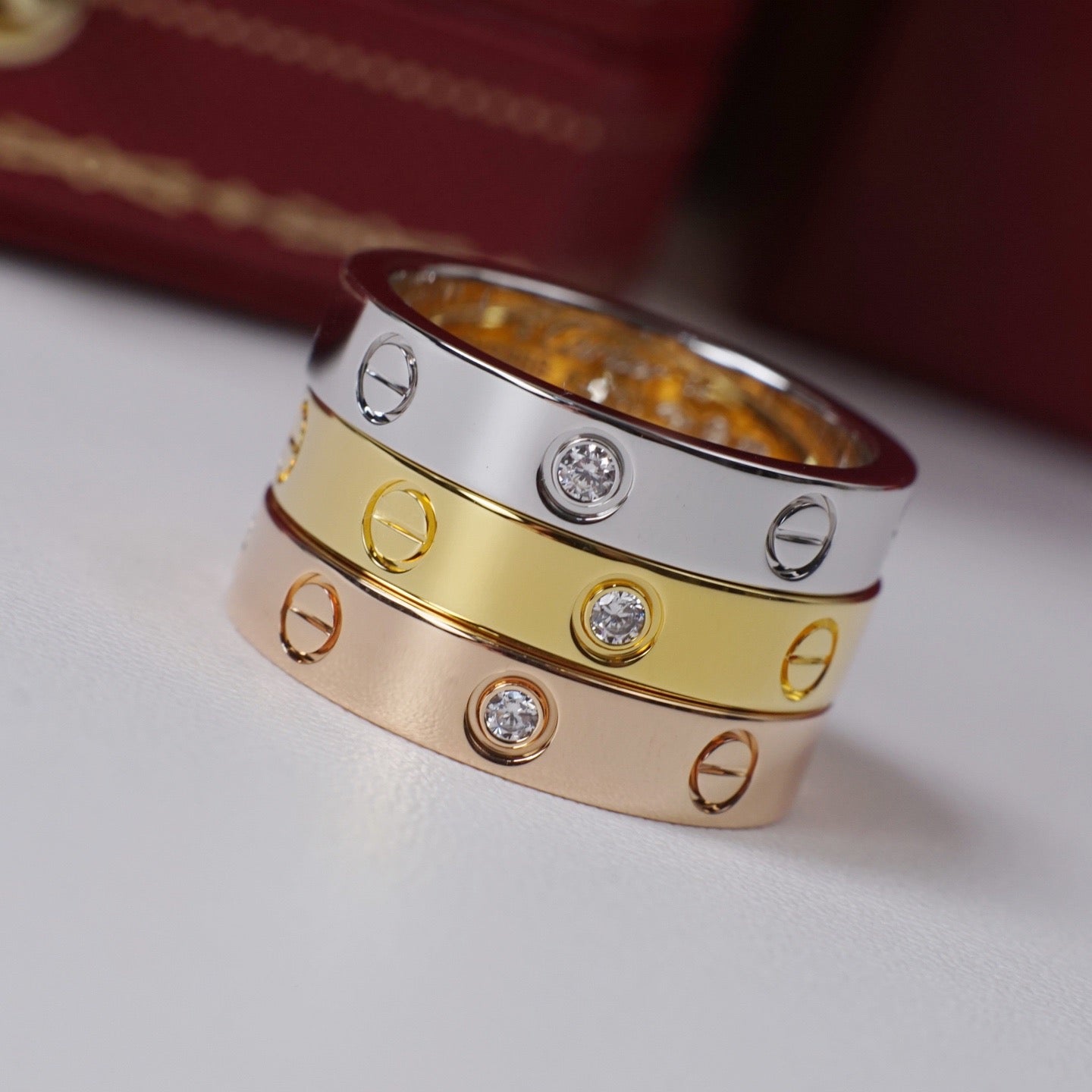 [Rosla]LOVE 4MM 1 DIAMOND RING