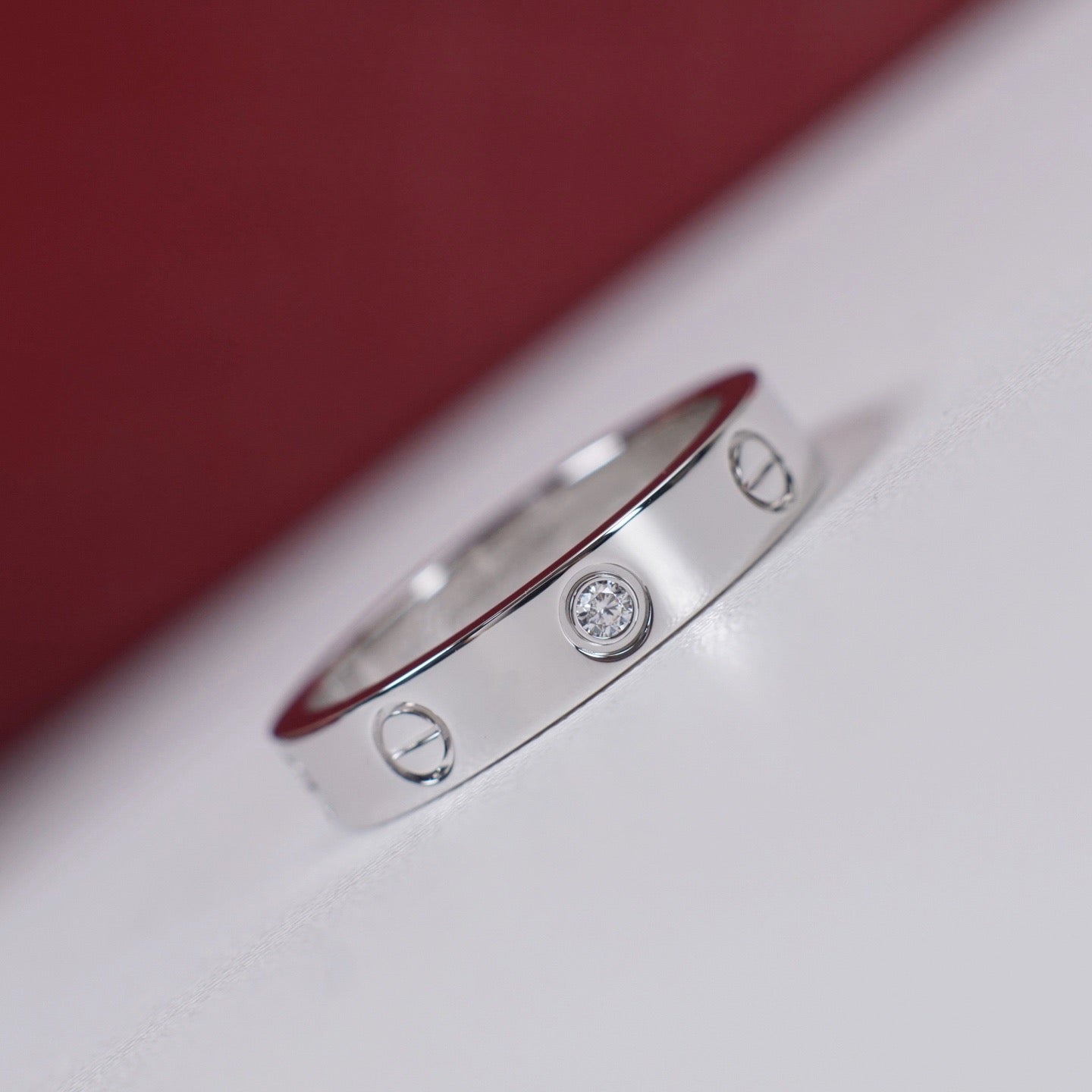 [Rosla]LOVE 4MM 1 DIAMOND RING